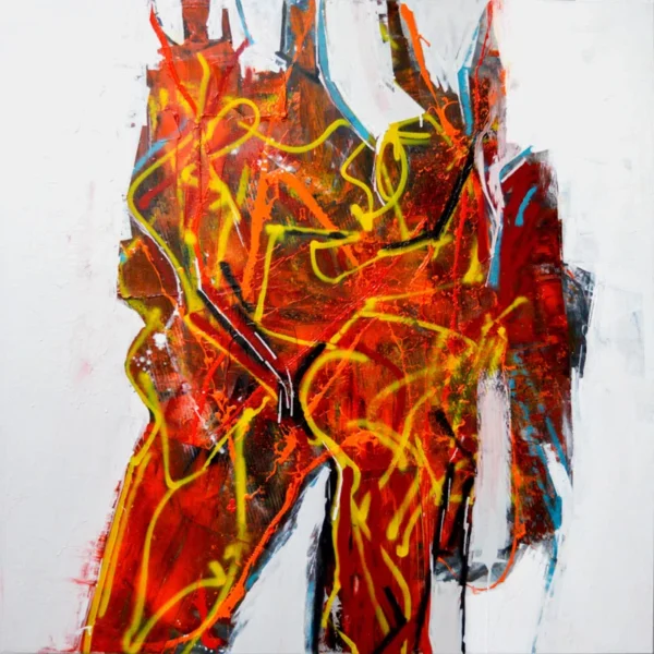 John Beard Collection Burning Man Painting by John Beard