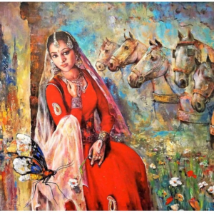 The Existing Beauty Acrylic Painting On Canvas | Acrylic On Canvas